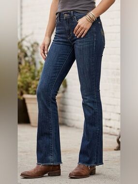 DPD Dark Wash Premium Flare Leg Jeans Size 25